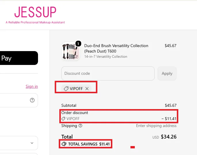 Jessupbeauty working coupon code