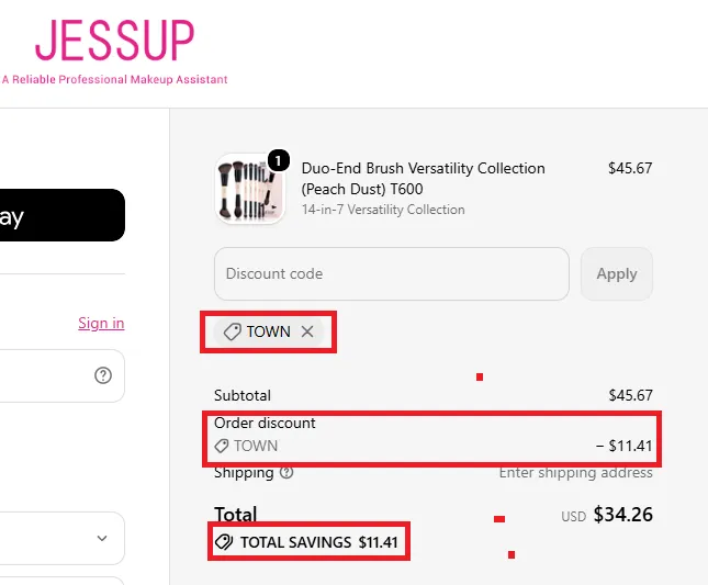 Jessupbeauty 25% off coupons